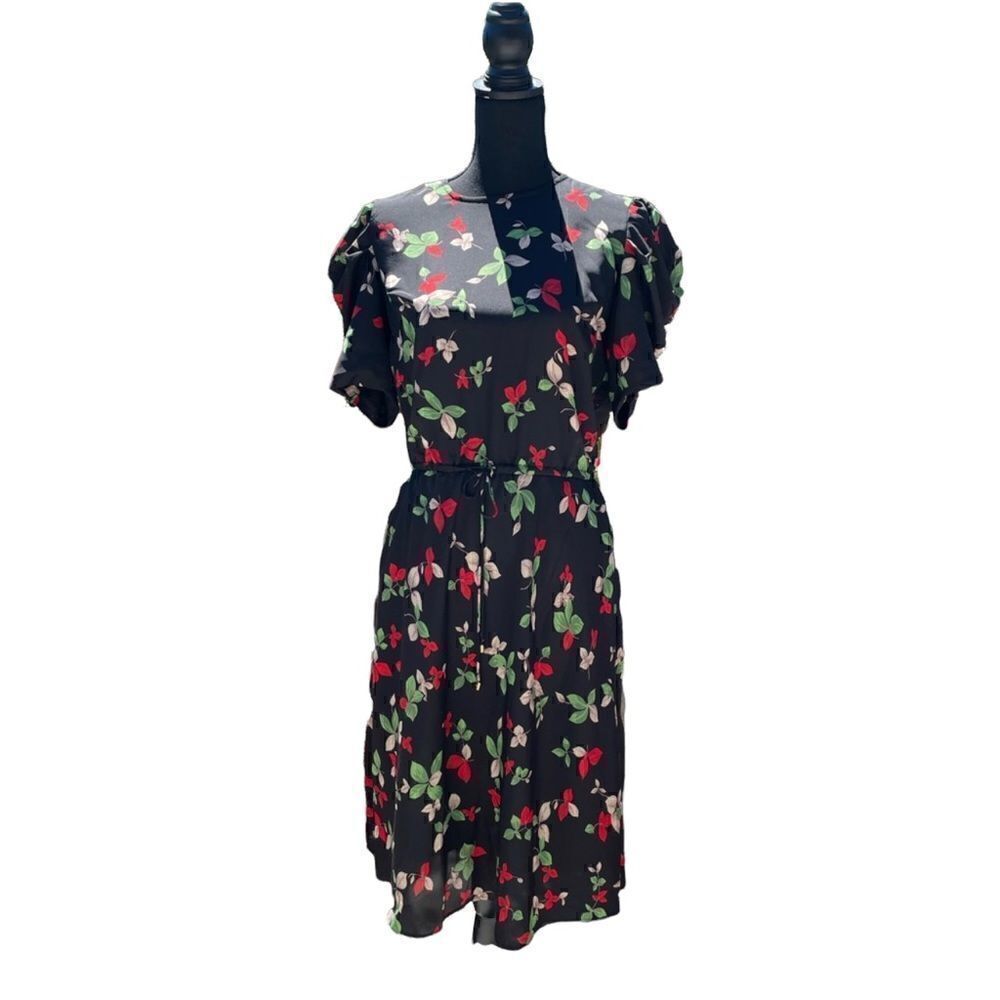 Botanical Print Mini Dress  - Picture 3 of 9
